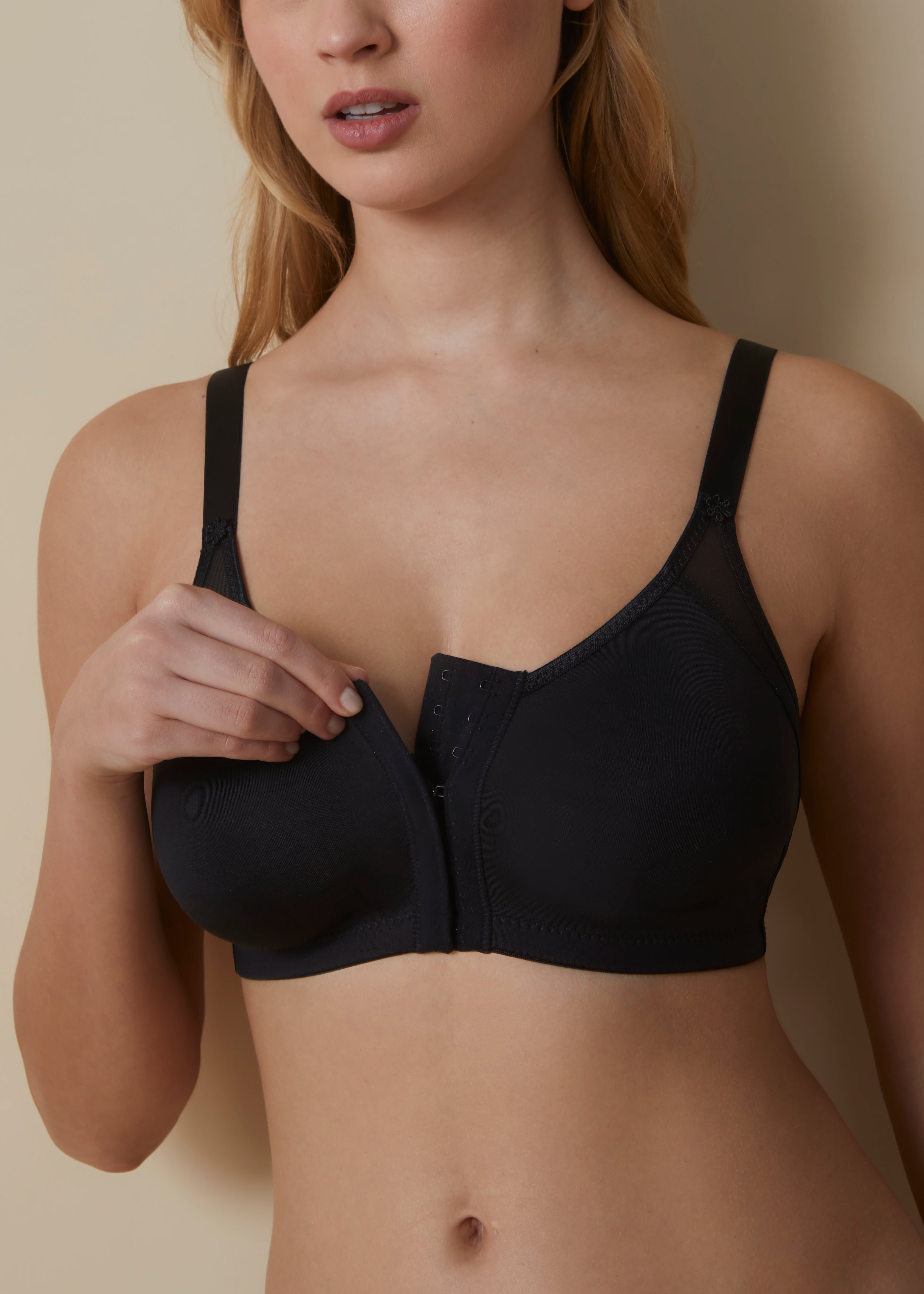 Soutien-gorge sans armatures avec fermeture sur le devant